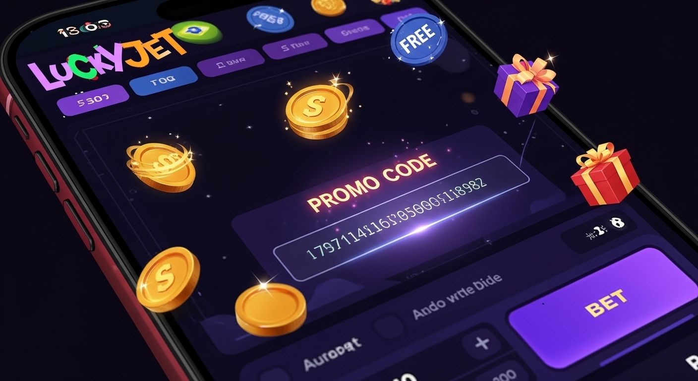 Promo code field unlocking bonuses in Lucky Jet